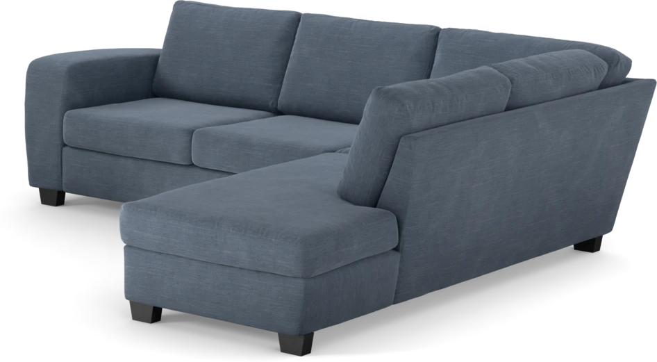 Friday - 2,5-sits soffa med divan höger - Blå