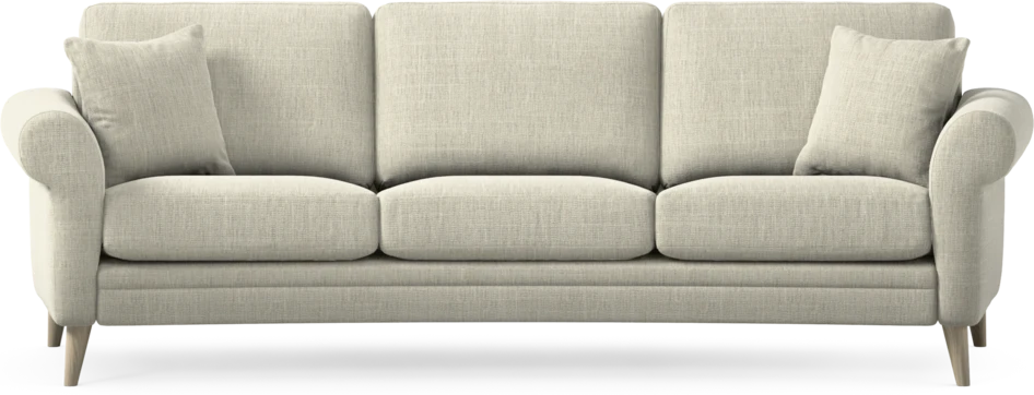 Eden - 3-sits soffa svängd - Beige