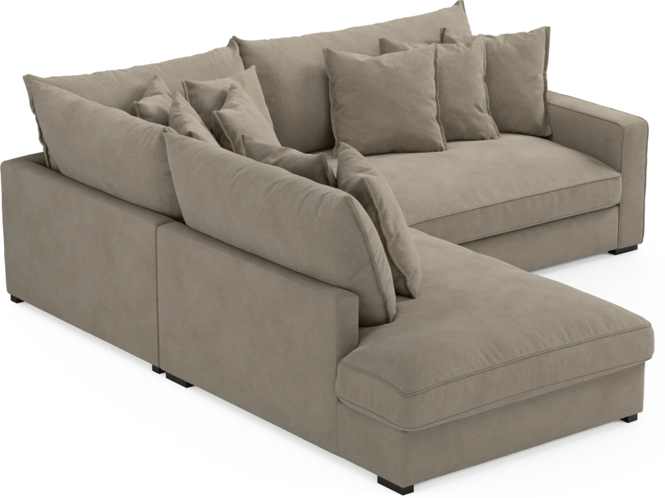 Rossi - 2-sits soffa med divan vänster - Beige