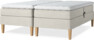 Delux Sense - Ställbar säng, dubbelsäng med bäddmadrass - Beige