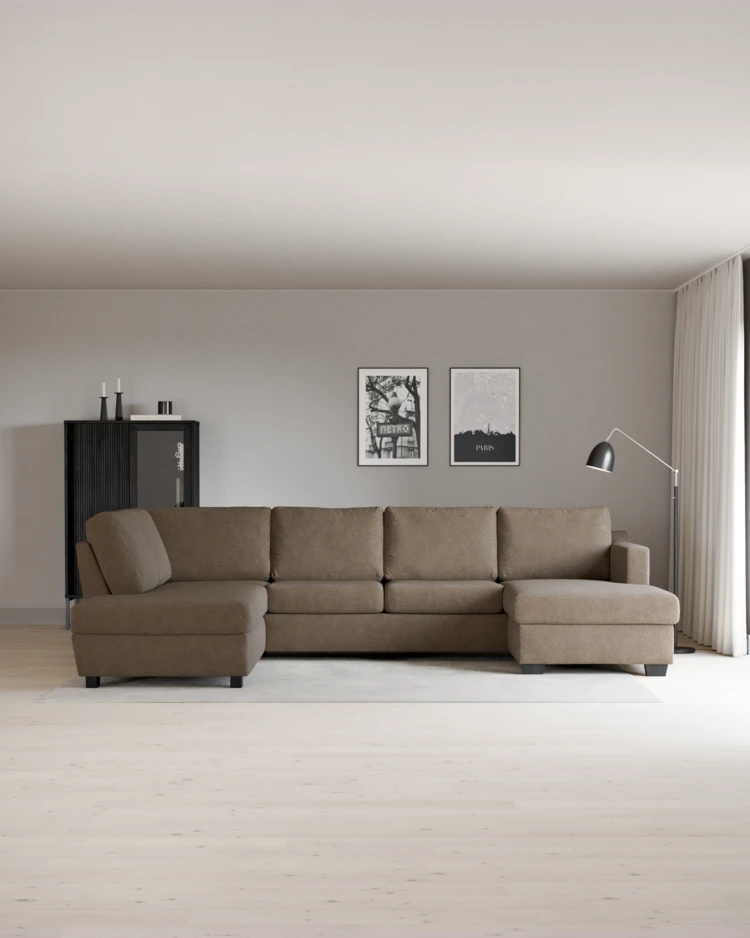 Friday - 3-sits soffa med divan vänster och schäslong höger - inspiration