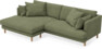 Harper - 4-sits med schäslong XL vänster - Grön