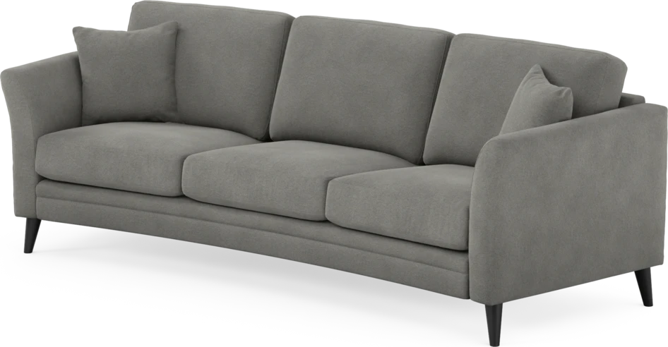Eden - 3-sits soffa svängd - Grå