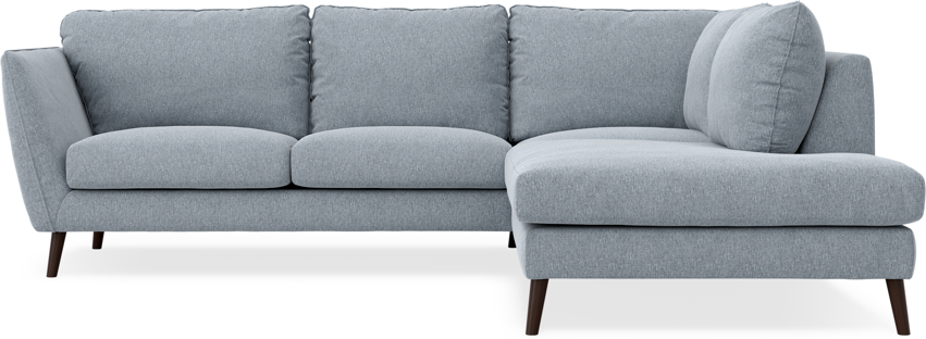 Madison - 2-sits soffa med divan höger - Blå