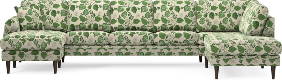 Eden - 3-sits soffa med schäslong vänster och divan höger - Flerfärgad