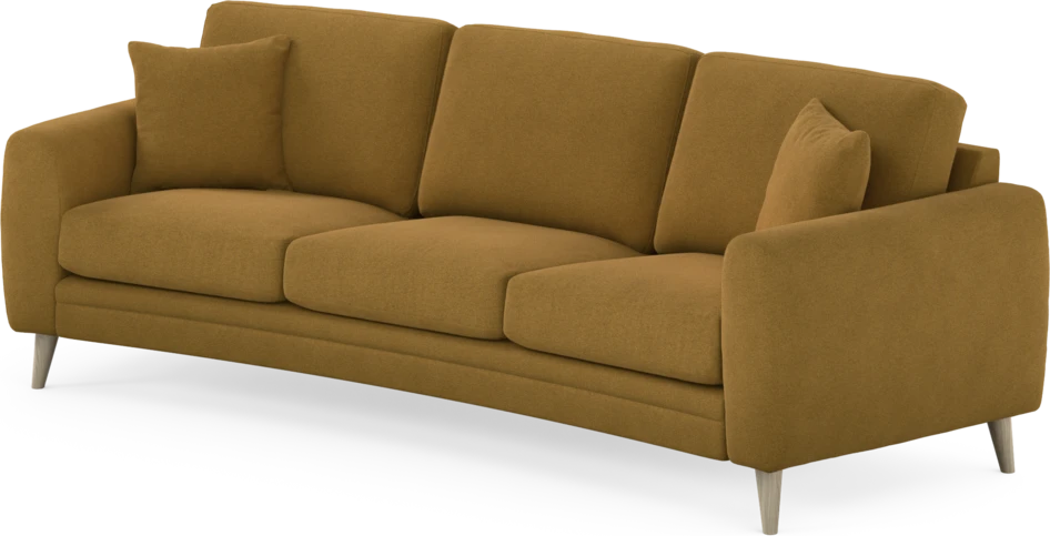 Eden - 3-sits soffa svängd - Gul