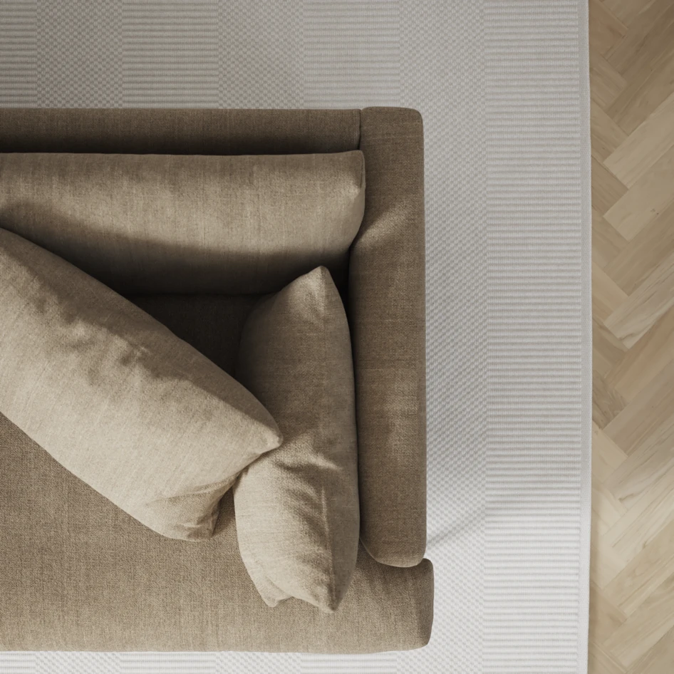 Harper - 3-sits soffa, hel dyna - Beige