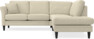 Eden - 2-sits soffa med divan - Beige