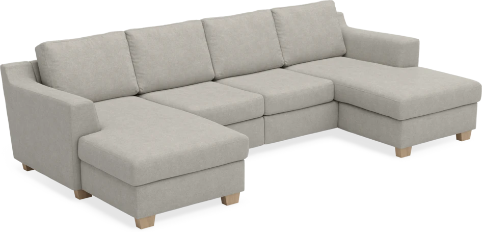 Friday - 2-sits soffa med två schäslonger - Beige