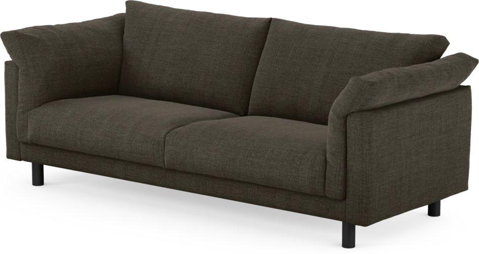Cherrie - 3-sits soffa, fast klädsel - Brun
