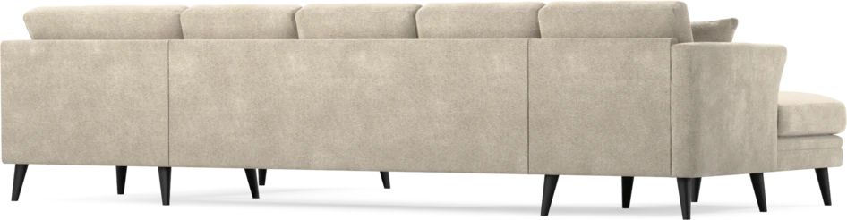 Eden - 3-sits soffa med schäslong vänster och divan höger - Beige