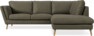 Madison - 2-sits soffa med divan höger - Brun