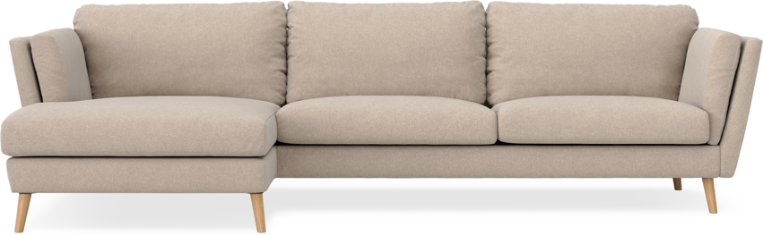 Madison - 3-sits soffa med schäslong vänster - Beige