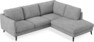 Madison - 2-sits soffa med divan höger - Vit