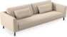 Willow - 4-sits soffa, hel dyna, fast klädsel - Beige