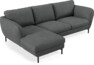 Madison Lux - 2-sits soffa med schäslong vänster - Grå