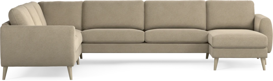 Bridge - Hörnsoffa, 2+3-sits med schäslong höger - Beige