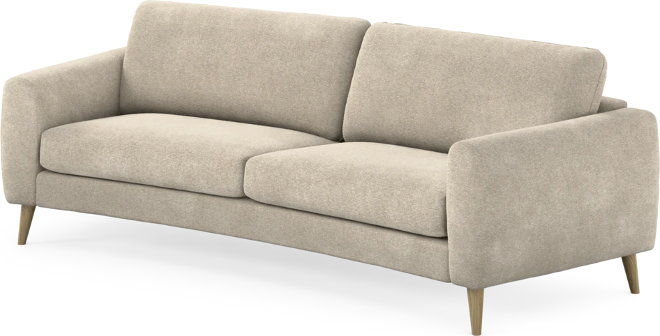 Bridge - 3-sits soffa svängd - Beige