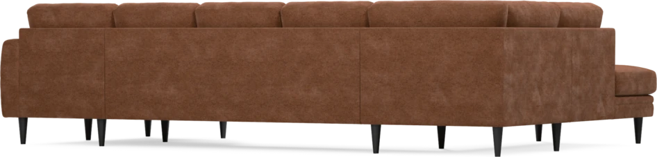 Eden - 3-sits soffa med divan vänster och schäslong höger - Orange