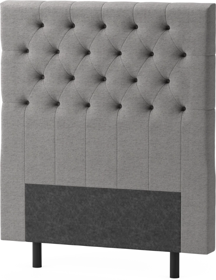 Delux Pikerad XL - Sänggavel, 90-210 cm - Grå