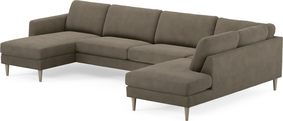 Bridge - 3-sits soffa med schäslong vänster och divan höger - Beige