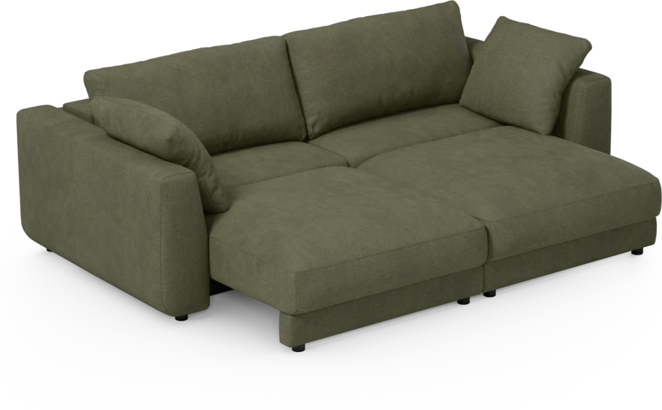 Amie - Bäddsoffa 3-sits - Grön