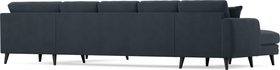 Eden - 3-sits soffa med schäslong vänster och divan höger - Blå