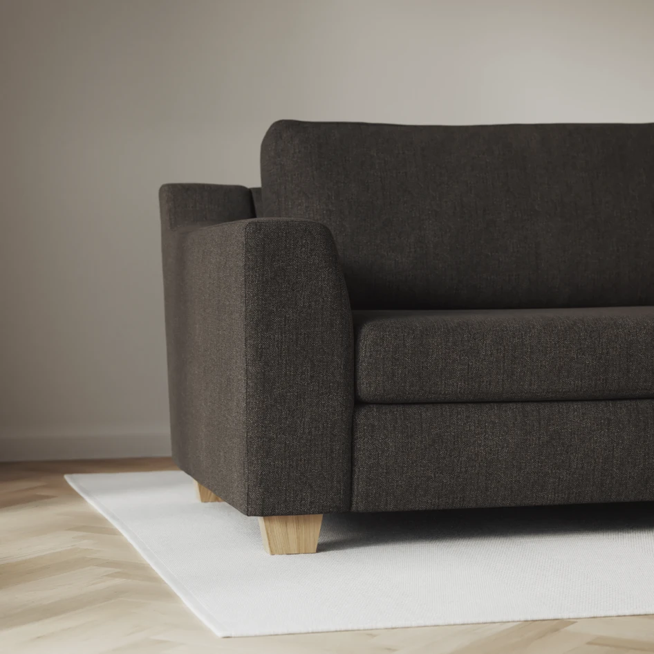 Friday - 2,5-sits soffa med divan höger - Brun