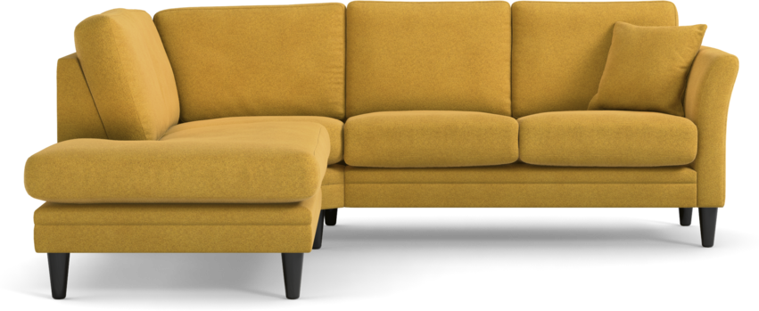 Eden - 2-sits soffa med divan - Gul