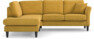 Eden - 2-sits soffa med divan - Gul