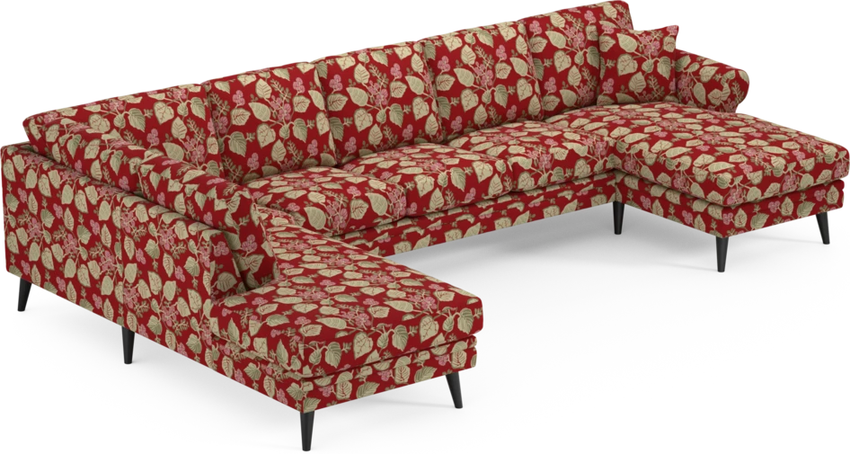 Eden - 3-sits soffa med divan vänster och schäslong höger - Flerfärgad