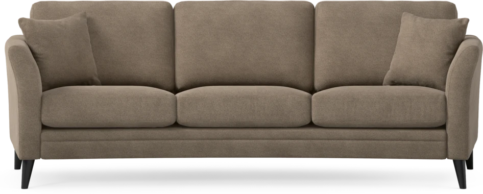 Eden - 3-sits soffa svängd - Brun