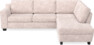Friday - 2,5-sits soffa med divan höger - Rosa