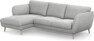 Madison Lux - 2-sits soffa med schäslong vänster - Grå