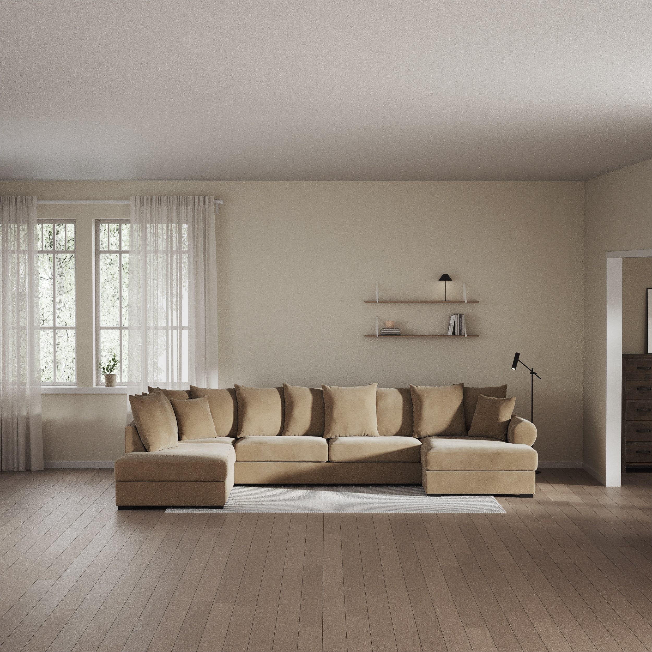 Town - 3-sits soffa med divan vänster och schäslong höger - inspiration