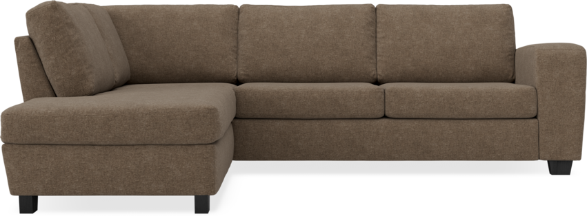 Friday - 2,5-sits soffa med divan vänster - Brun