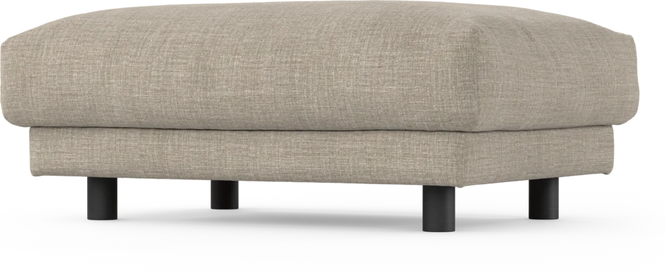 Cherrie - Fotpall 100, fast klädsel - Beige