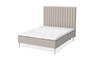 Sense Delux - Ramsäng, dubbelsäng med bäddmadrass Dream Delux vit, 160 cm - Beige