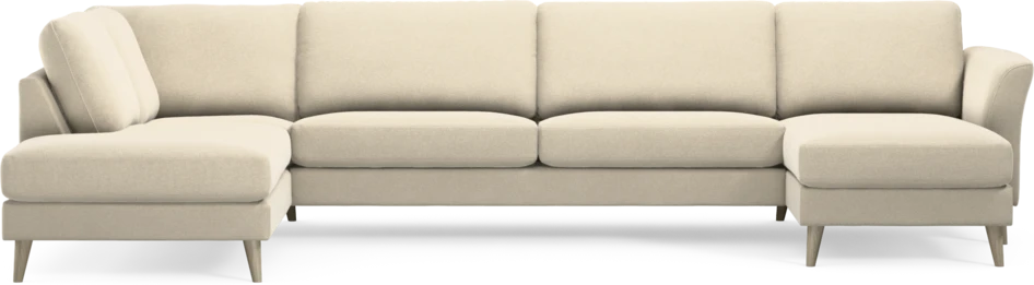 Bridge - 3-sits soffa med divan vänster och schäslong höger - Beige