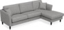 Eden - 2,5-sits soffa med schäslong - Grå