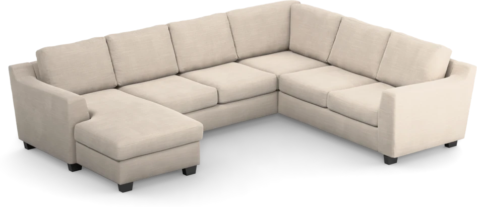 Friday - Hörnsoffa, 3+2-sits med schäslong vänster - Beige