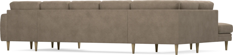 Eden - 3-sits soffa med divan vänster och schäslong höger - Brun