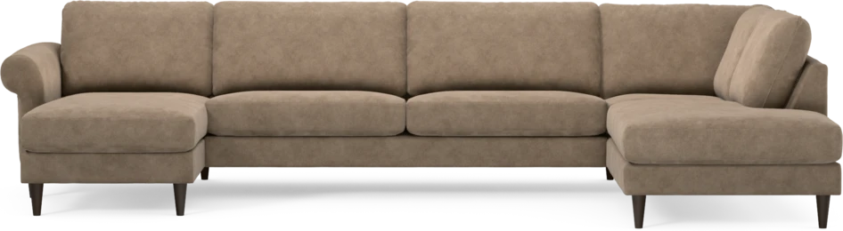 Bridge - 3-sits soffa med schäslong vänster och divan höger - Beige