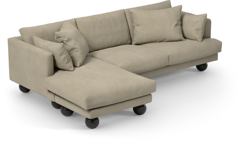 Harper - 4-sits med schäslong vänster - Beige