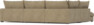 Rossi - 3-sits soffa med divan vänster - Beige