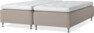 Delux Dream - Ramsäng, dubbelsäng med bäddmadrass - Beige