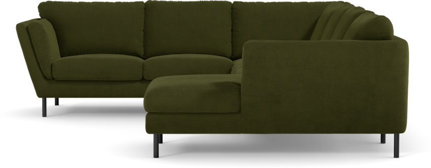 Madison Lux - Hörnsoffa med schäslong höger - Grön