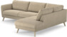Bridge - 3-sits soffa med divan höger - Beige