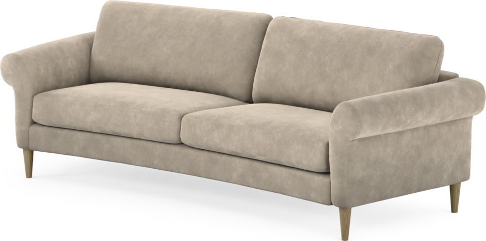 Bridge - 3-sits soffa svängd - Beige