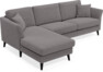 Eden - 2,5-sits soffa med schäslong - Grå